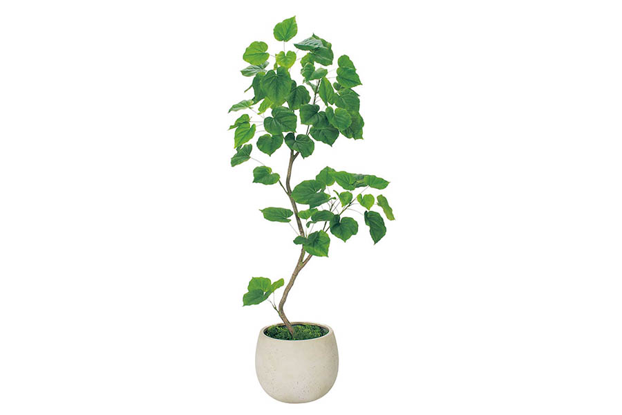 樹木プランター GR5096 H1800 ウンベラータ｜人工観葉植物 丸鉢タイプ